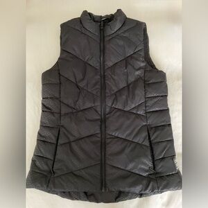 Calvin Klein Black Performance Puffer Quilted Vest